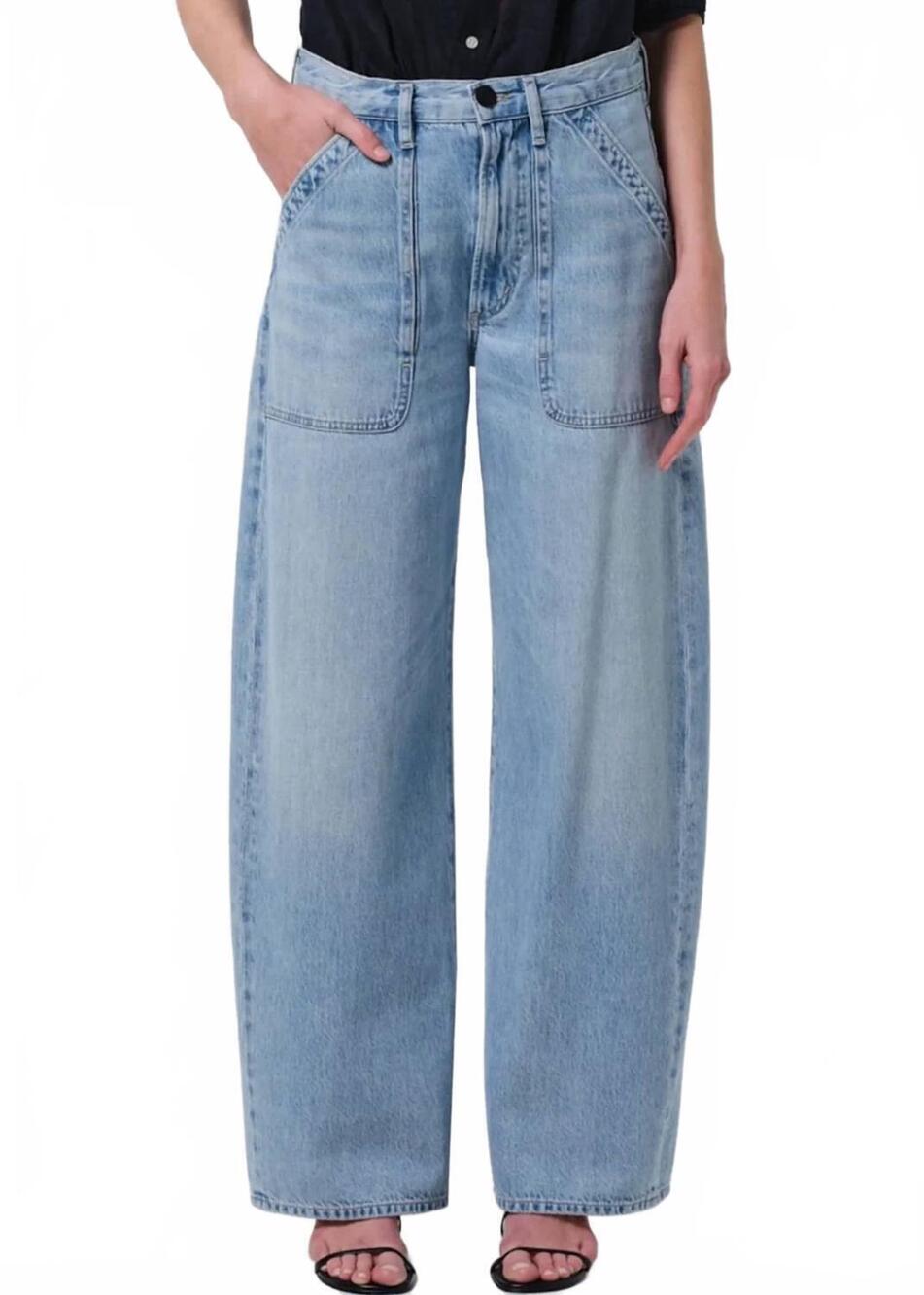 NEW CITIZENS OF HUMANITY women's ayla cargo jeans in cloud nine